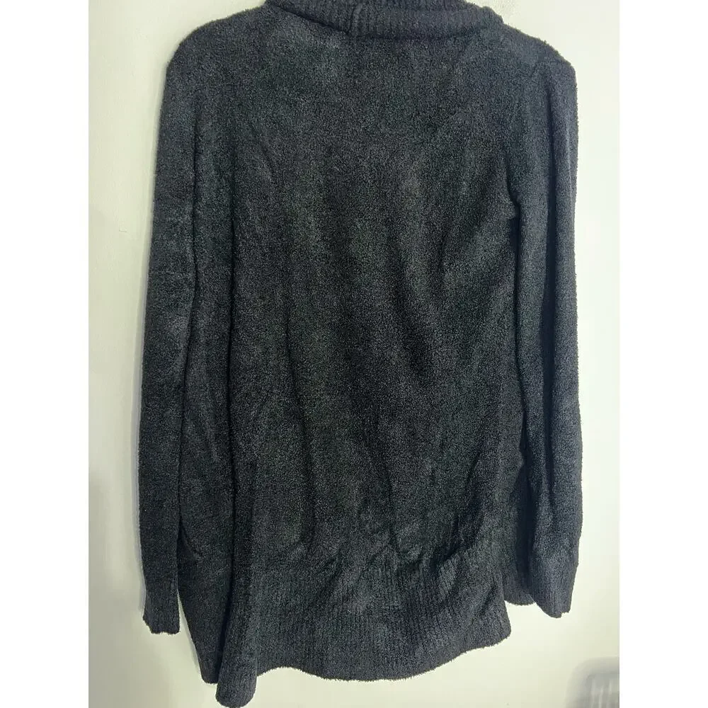 Barefoot Dreams Cozy Chic Lite Circle Cardigan Sweater Black Size Xs/SMSRP $125 - Picture 4 of 5